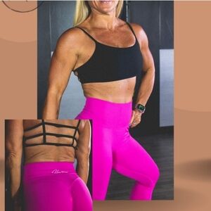 Strappy back sports bra